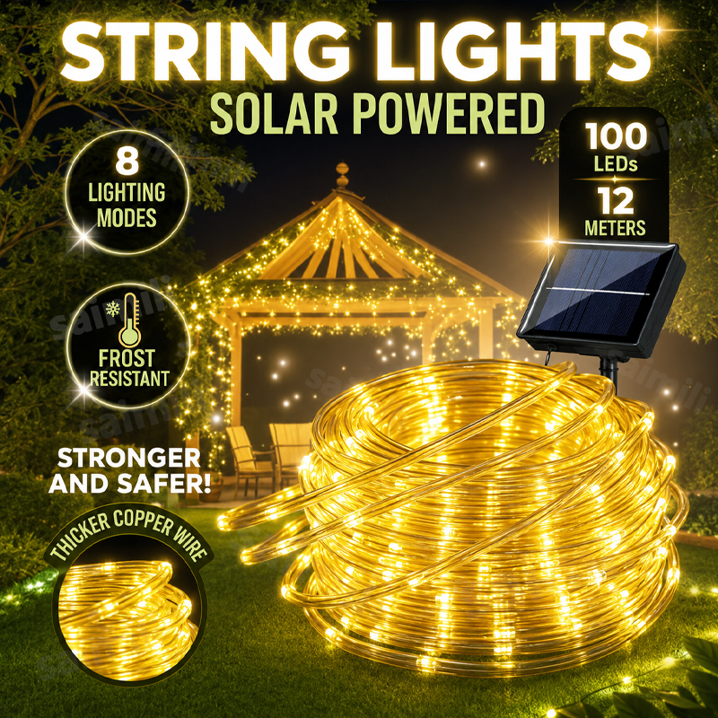 Photocell Outdoor Lighting - LED String Lights Garden Outdoor Solar