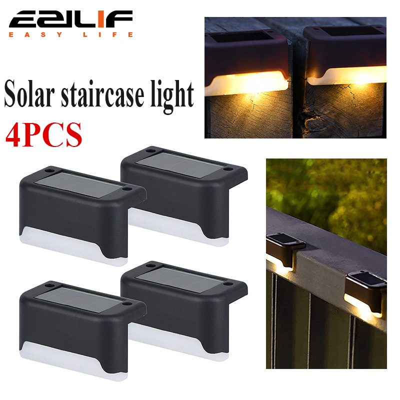 Photocell Outdoor Lighting - 4PCS Solar Deck Light Outdoor IP65