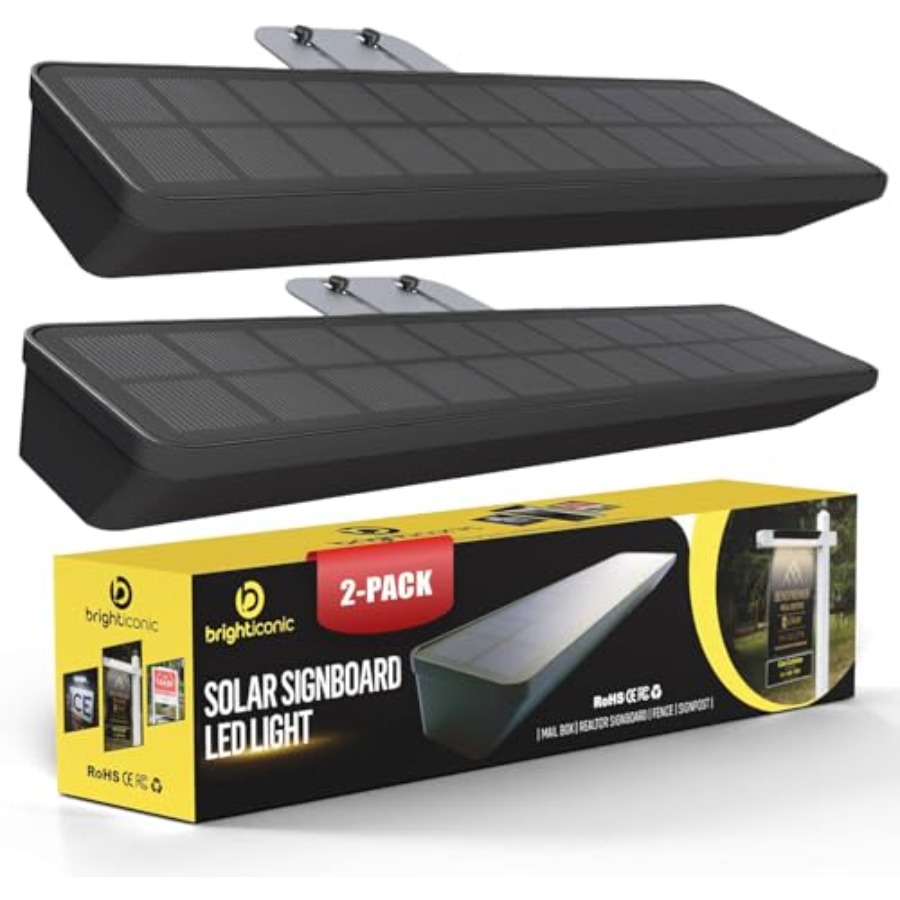 Outdoor Lighting Dusk To Dawn - s 2Pck Solar Address Sign Light