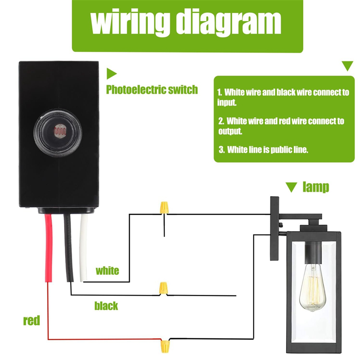 Photocell Outdoor Lighting - ABNJ Dusk to Dawn Sensor for