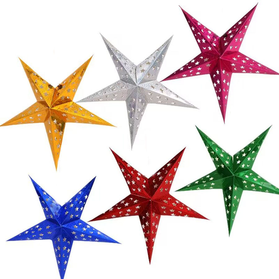 Outdoor Lighting Pendant - 1PCX30cm Out Star Hanging Pendant Decorative