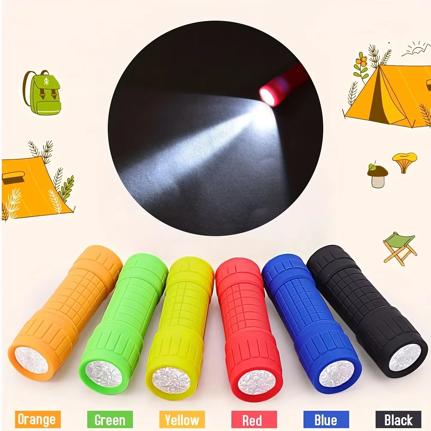Outdoor Lighting Construction - Mini Portable LED Flashlight Nine XPE