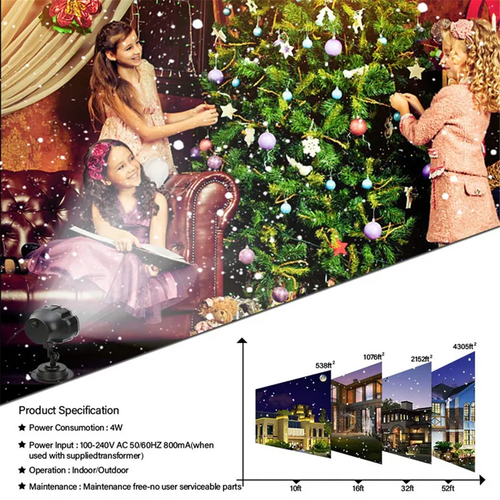 DACHAN Snowfall LED Light Proj - Outdoor Lighting Remote Control 评论和价格