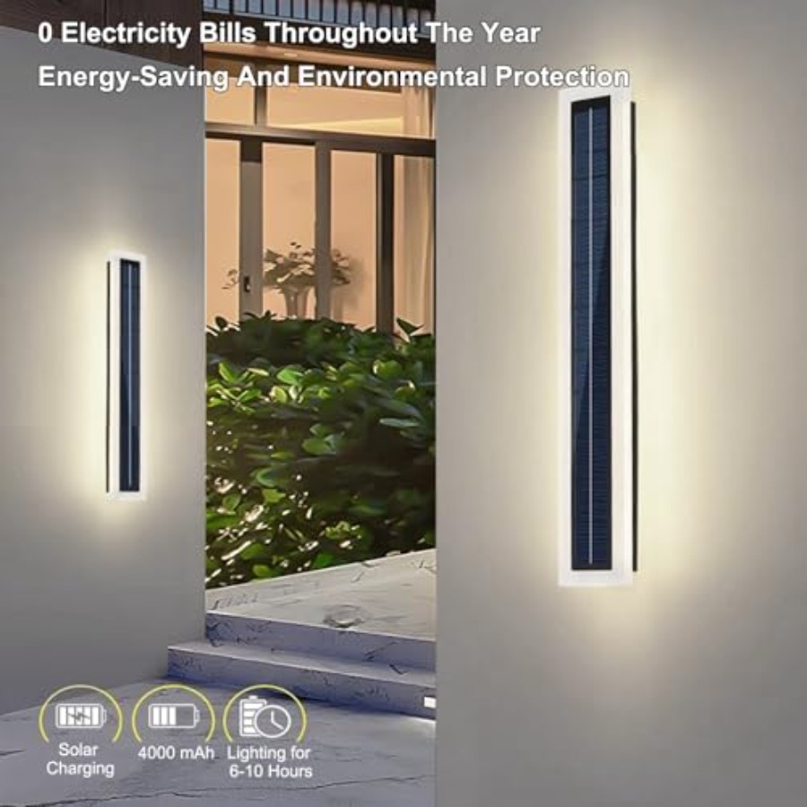 Solar Wall Lights Outdoor Wate - Outdoor Lighting Dusk To Dawn 评论和价格