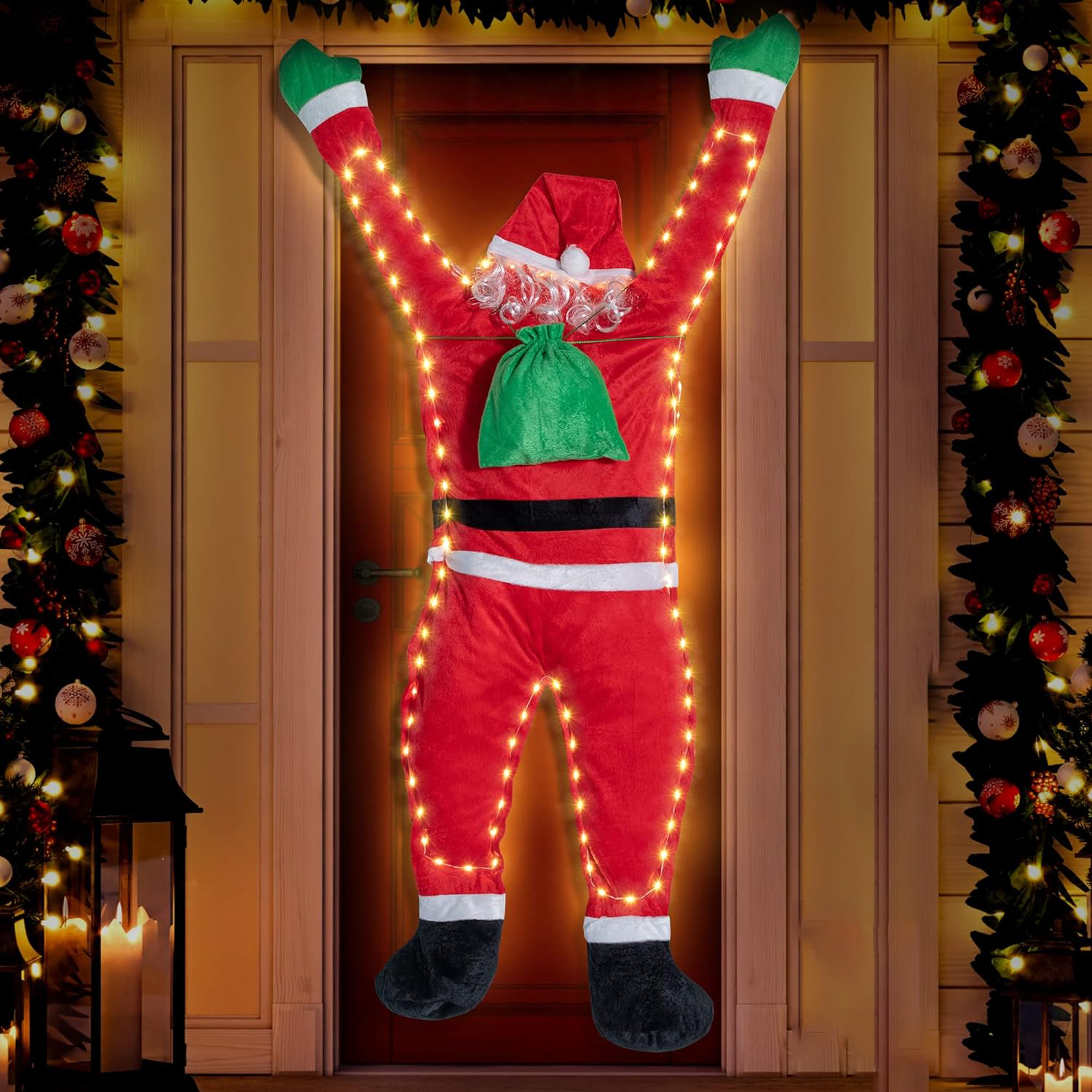 Light Up Santa Claus Santa Cla - Outdoor Lighting Pendant 评论和价格