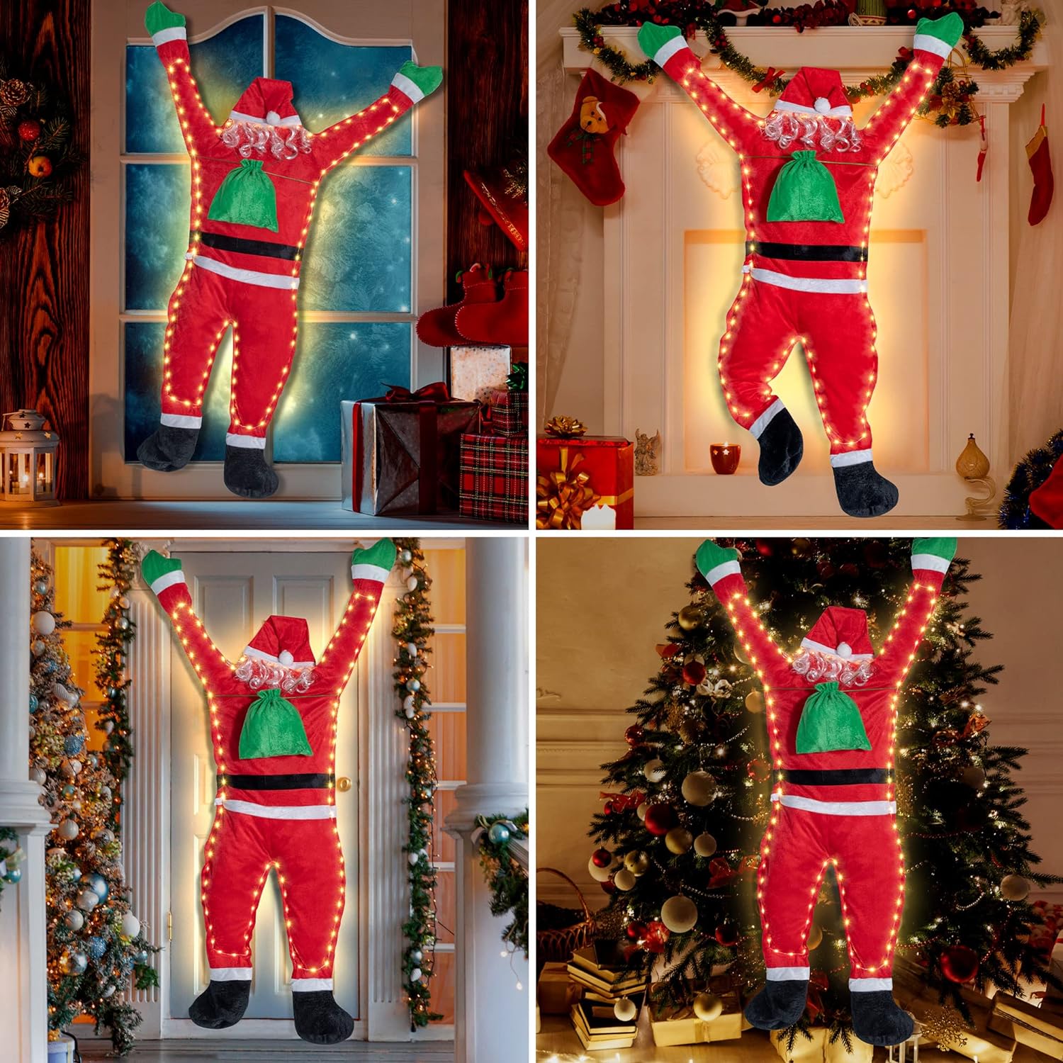 Light Up Santa Claus Santa Cla - Outdoor Lighting Pendant 评论和价格