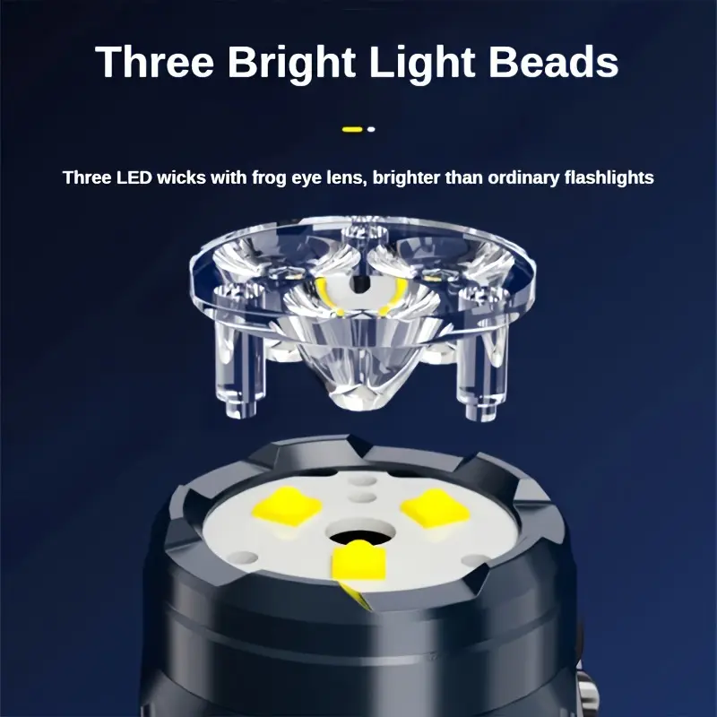 Mini 3 LED Flashlight With Pen - Outdoor Lighting Construction 评论和价格