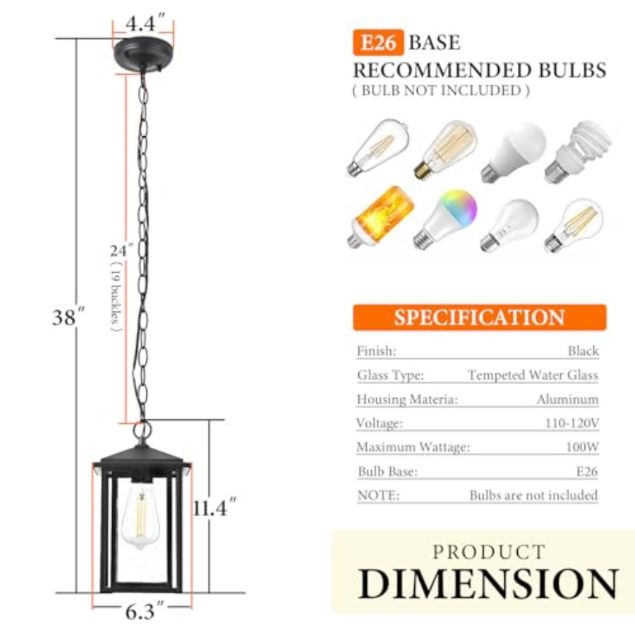 Outdoor Pendant Lights for Pat - Outdoor Lighting Pendant 评论和价格