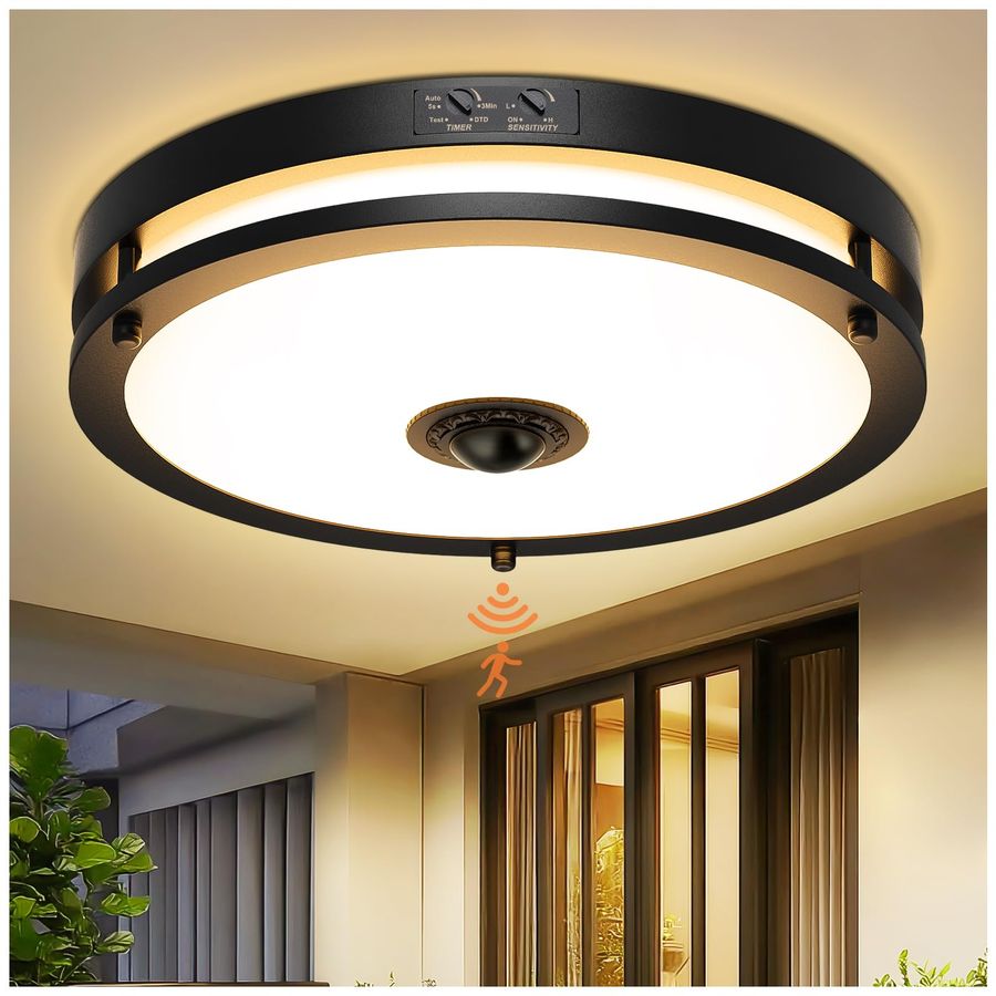 LED Motion Sensor Outdoor Ceil - Outdoor Lighting Dusk To Dawn 评论和价格