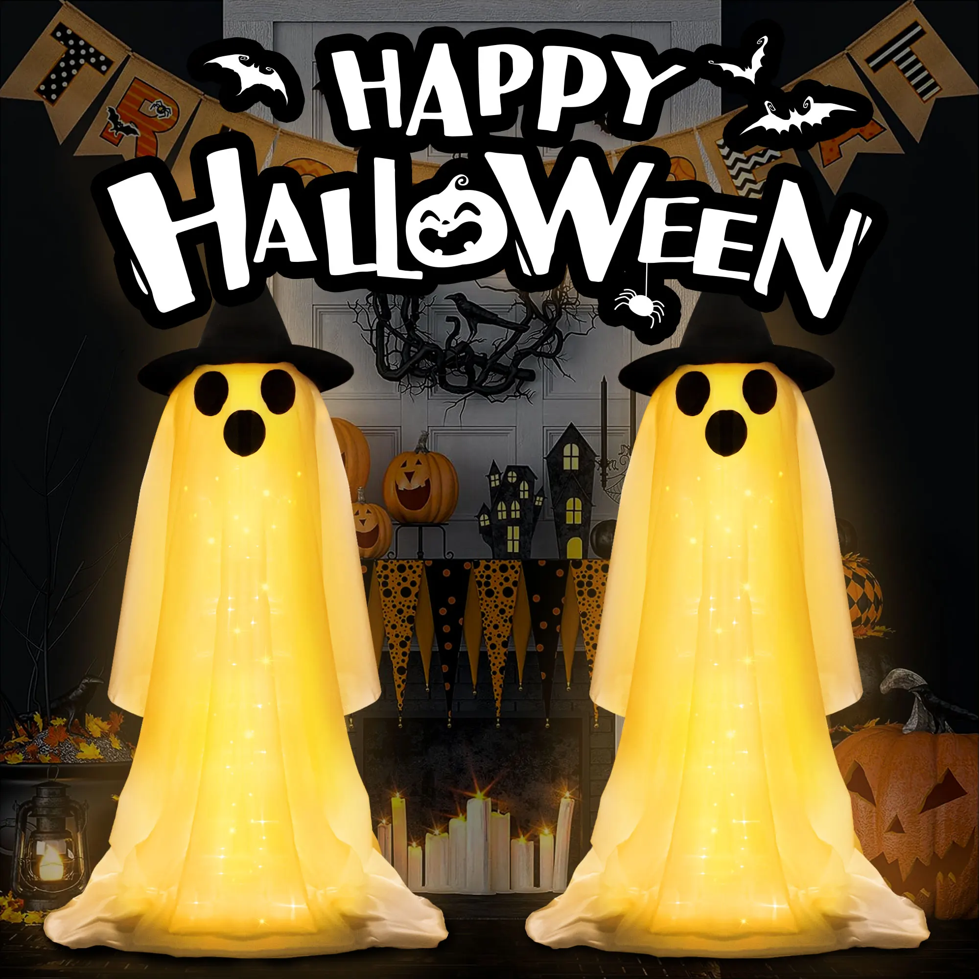 Halloween Party Decor Indoor S - Outdoor Lighting Remote Control 评论和价格