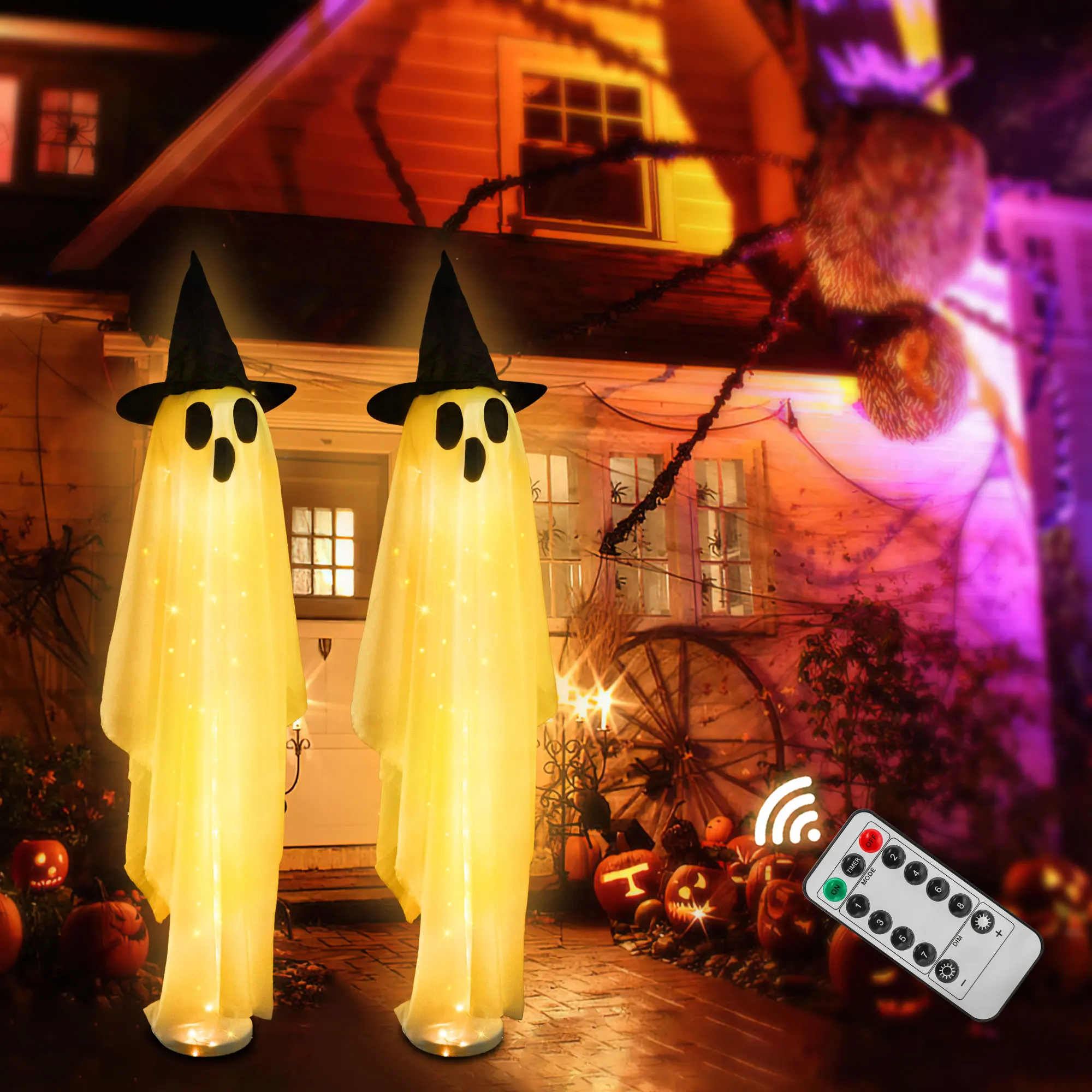 Halloween Party Decor Indoor S - Outdoor Lighting Remote Control 评论和价格