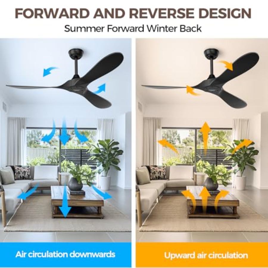 Black Outdoor Ceiling Fan, 52  - Outdoor Lighting Remote Control 评论和价格