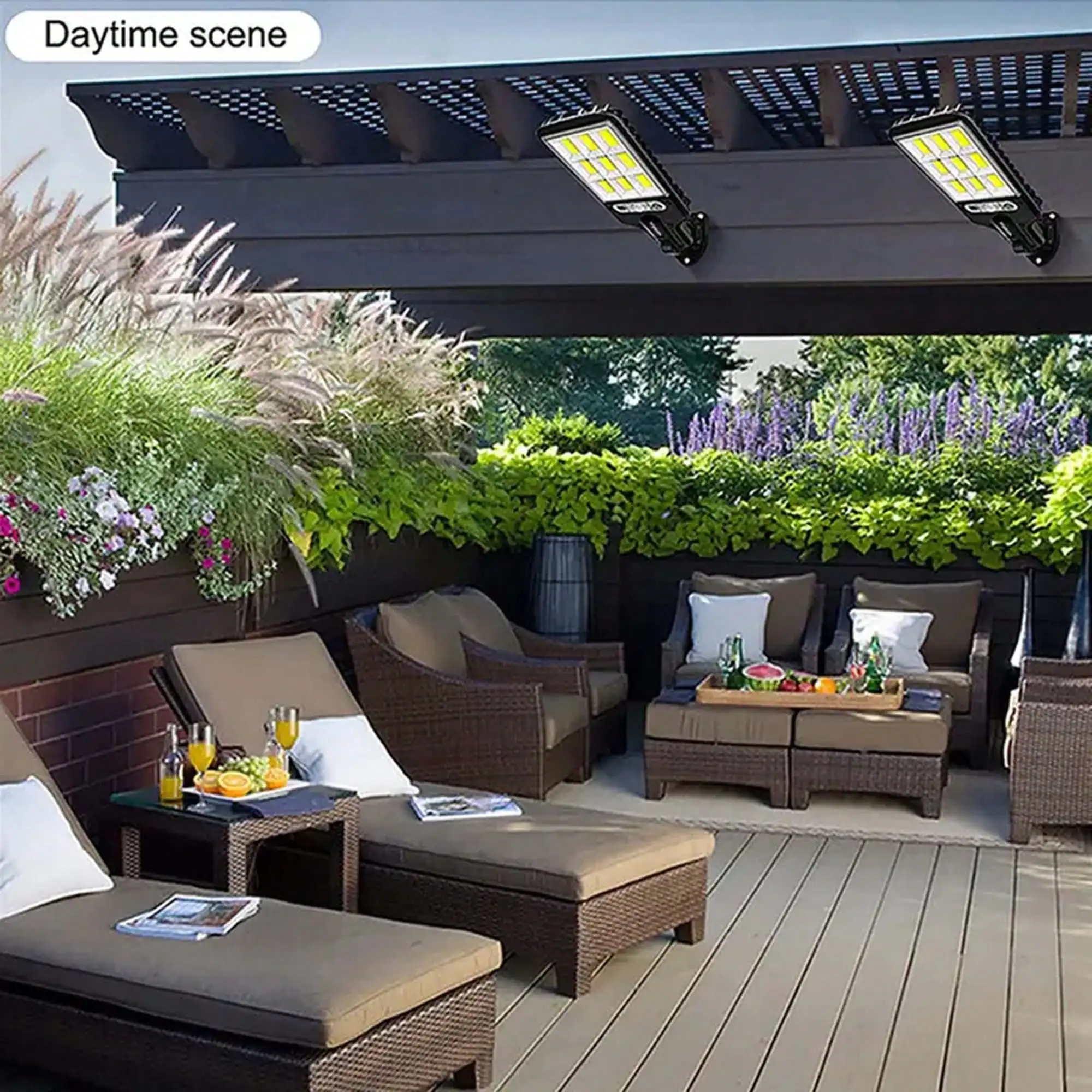 108 COB Solar Sensor Wall Ligh - Outdoor Lighting Remote Control 评论和价格