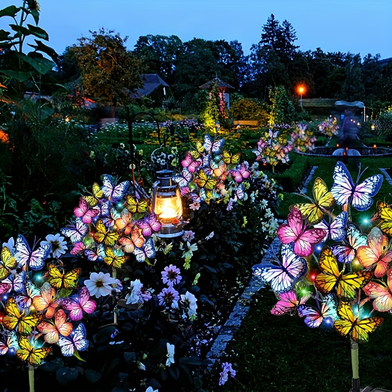 Solar LED Butterfly Garden Lig - Photocell Outdoor Lighting 评论和价格