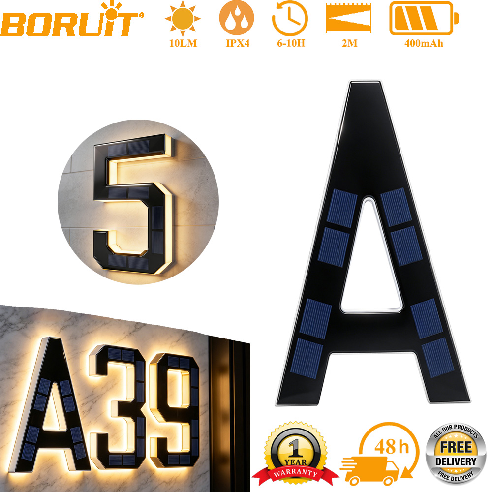 12CM Solar House Number Lights - Outdoor Lighting Experts 评论和价格