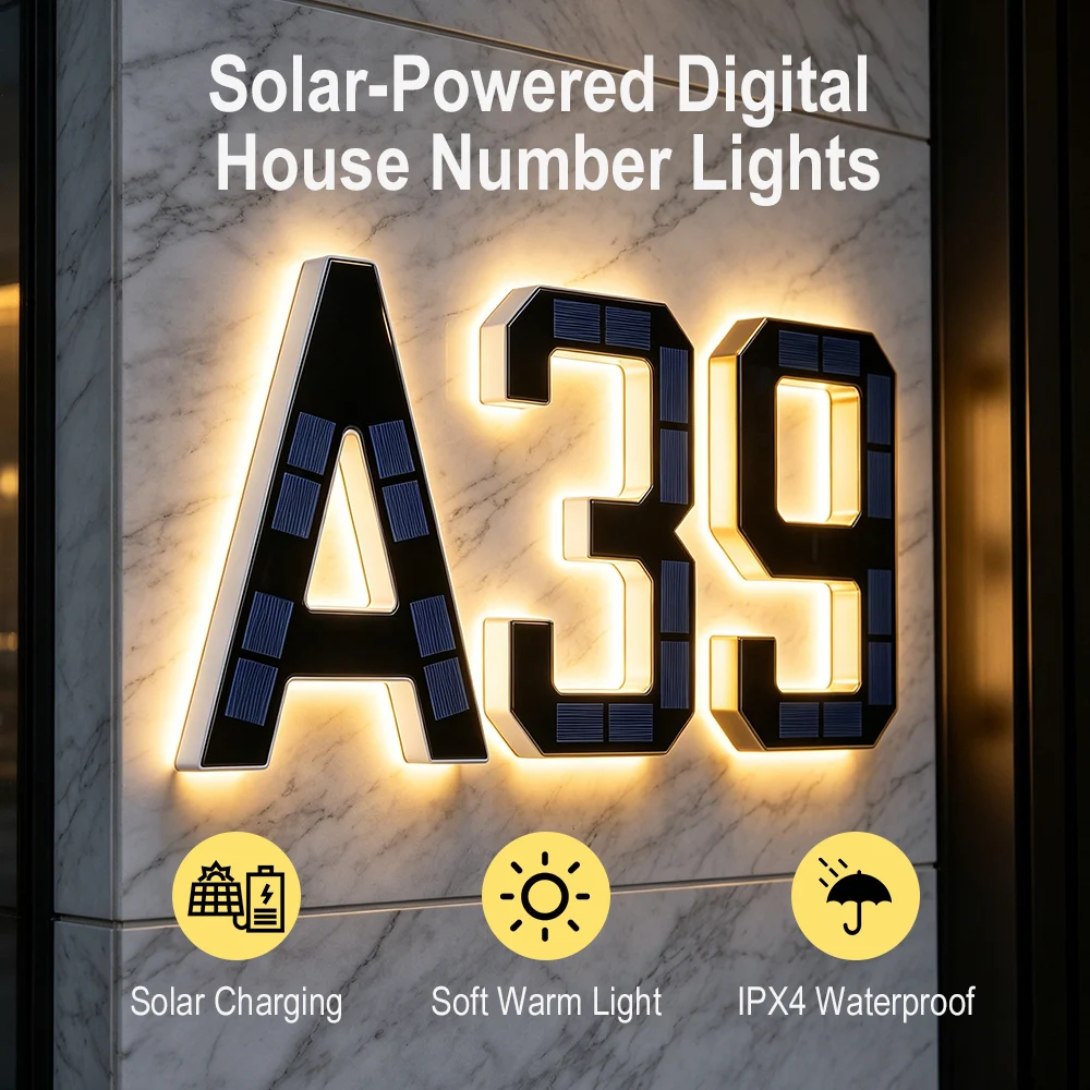 12CM Solar House Number Lights - Outdoor Lighting Experts 评论和价格