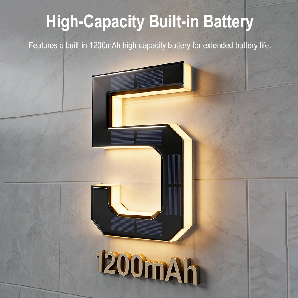 12CM Solar House Number Lights - Outdoor Lighting Experts 评论和价格