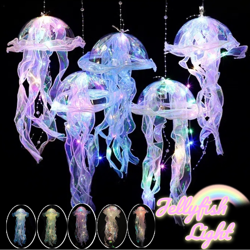 Gradient Jellyfish LED Night L - Outdoor Lighting Pendant 评论和价格