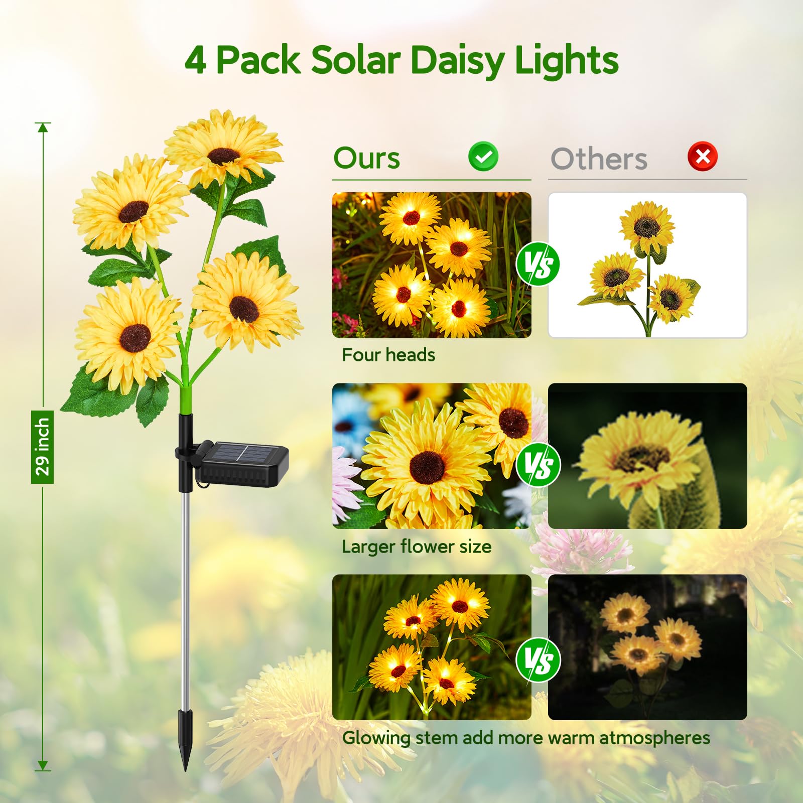 Solar Outdoor Garden Lights, 1 - Photocell Outdoor Lighting 评论和价格