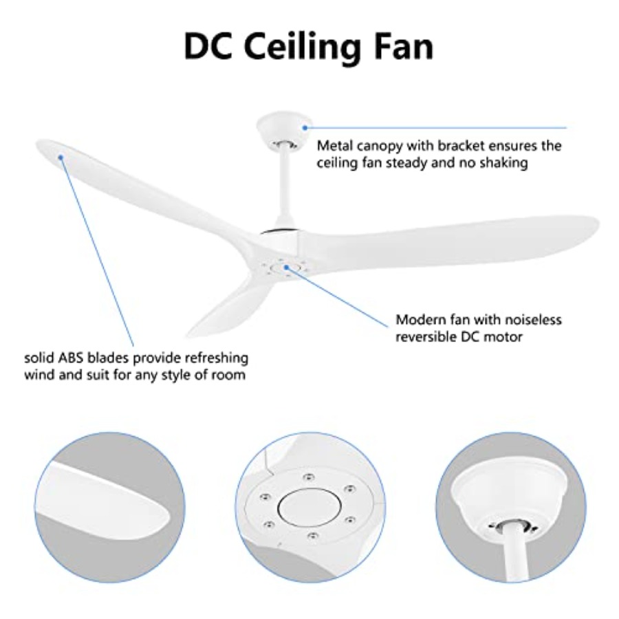 52'' Outdoor Ceiling Fan No Li - Outdoor Lighting Remote Control 评论和价格