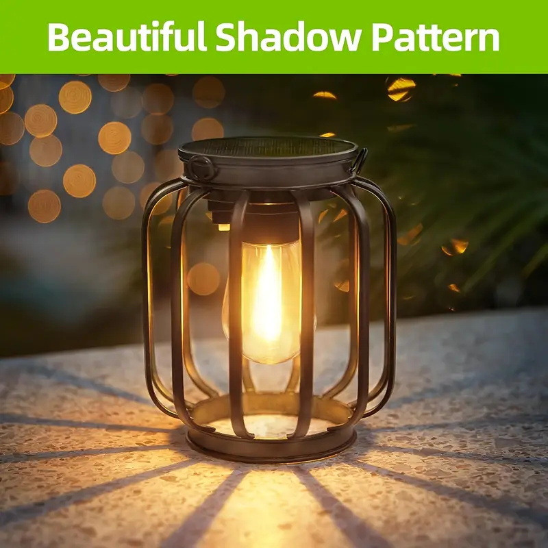 Solar Wrought Iron Lights Vint - Outdoor Lighting Pendant 评论和价格