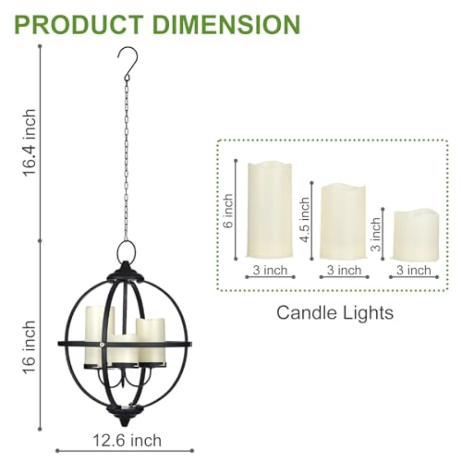 Battery Operated Outdoor Cle C - Outdoor Lighting Pendant 评论和价格