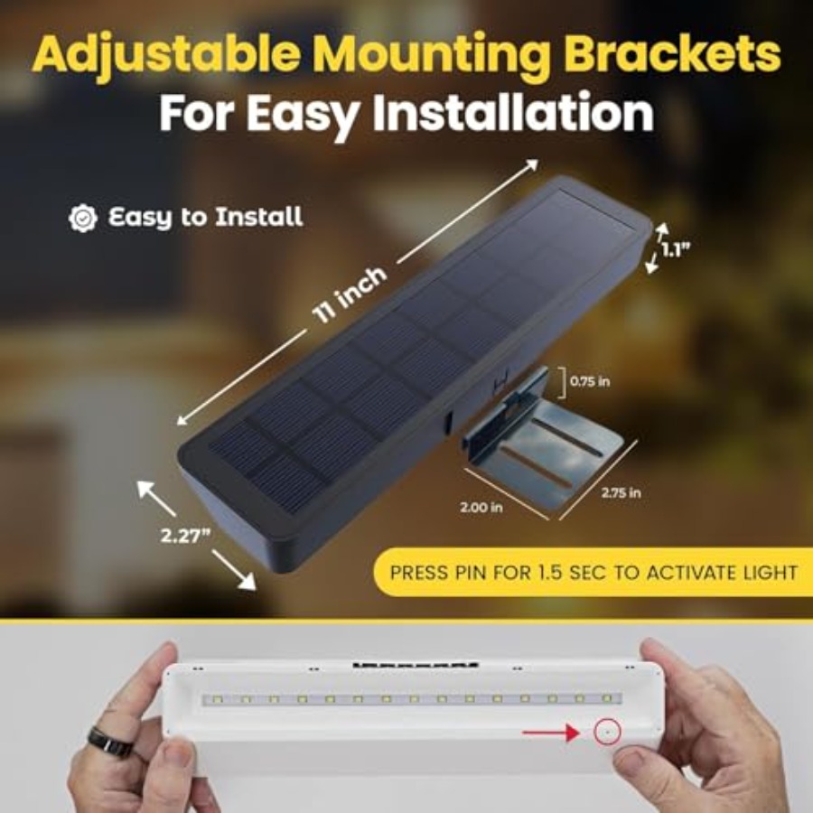s 2Pck Solar Address Sign Ligh - Outdoor Lighting Dusk To Dawn 评论和价格