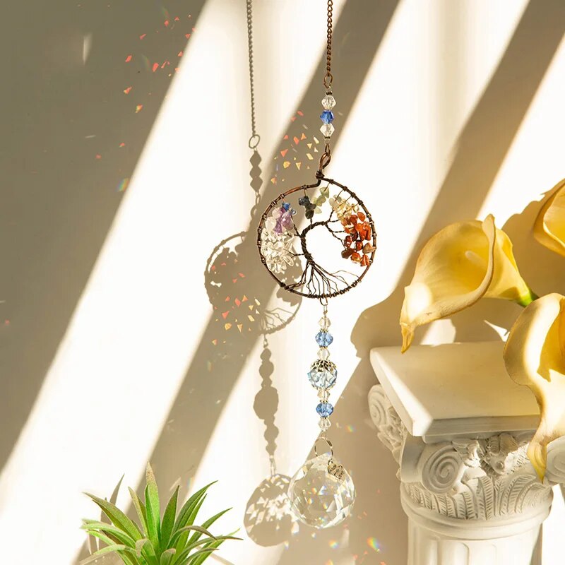 1pc Colorful Original Stone Tr - Outdoor Lighting Pendant 评论和价格
