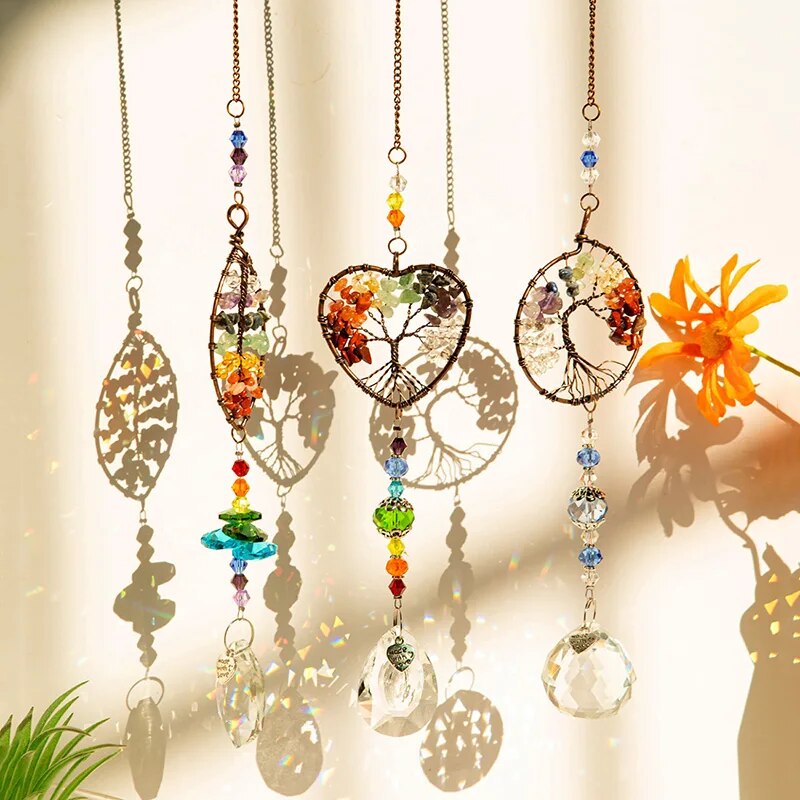 1pc Colorful Original Stone Tr - Outdoor Lighting Pendant 评论和价格