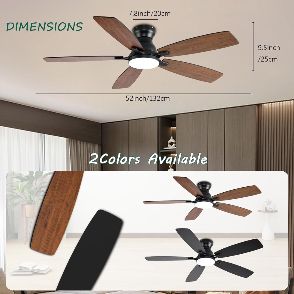 52 Brown Ceiling Fan with Ligh - Outdoor Lighting Remote Control 评论和价格