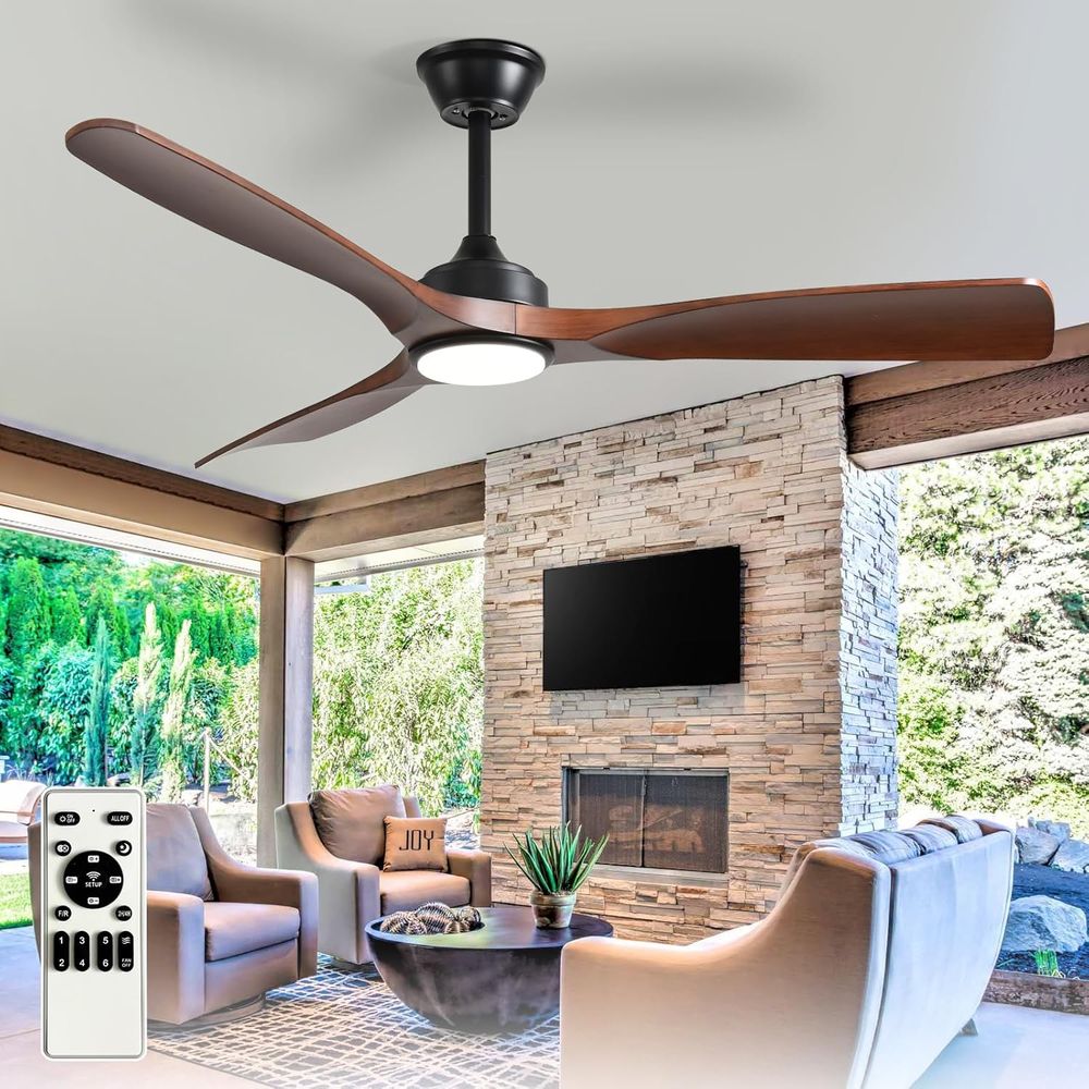 52 3-Blade Outdoor Ceiling Fan - Outdoor Lighting Remote Control 评论和价格
