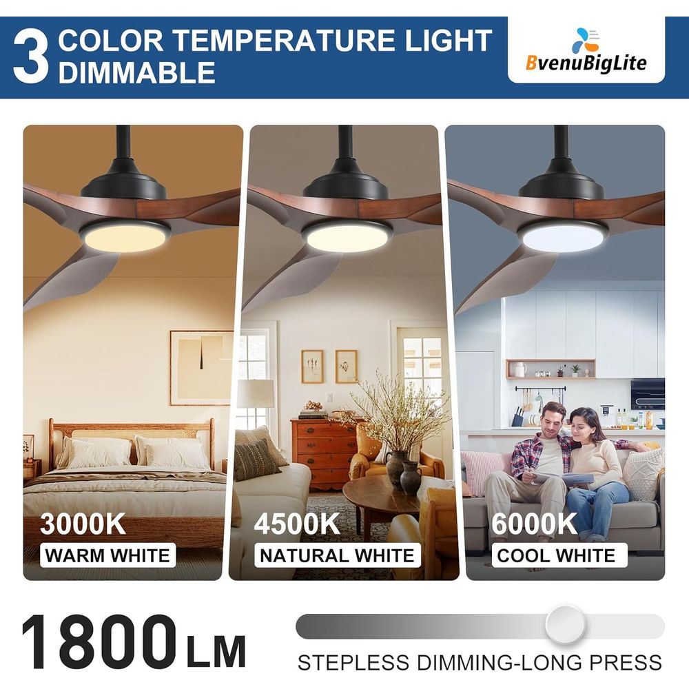 52 3-Blade Outdoor Ceiling Fan - Outdoor Lighting Remote Control 评论和价格