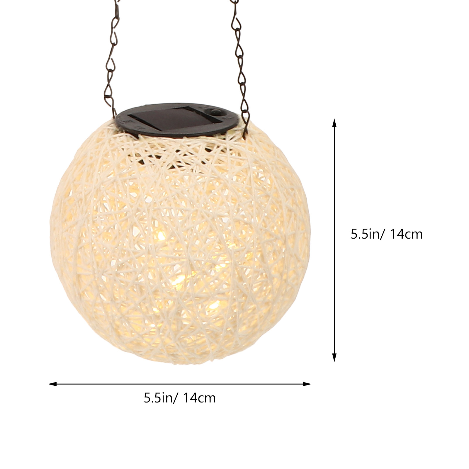 1Pcs Solar Rattan Ball Light O - Outdoor Lighting Pendant 评论和价格
