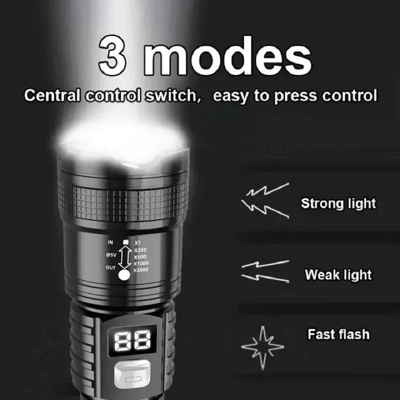 P50 High Brightness Flashlight - Outdoor Lighting Construction 评论和价格