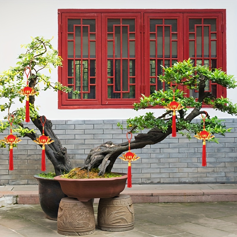 1pc Chinese Style Lotus Flower - Outdoor Lighting Pendant 评论和价格