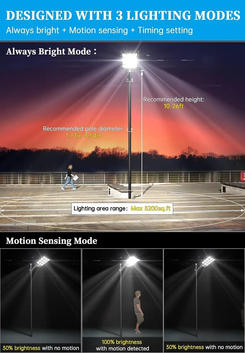 BestsellerSL-6000W Solar Stree - Outdoor Lighting Dusk To Dawn 评论和价格