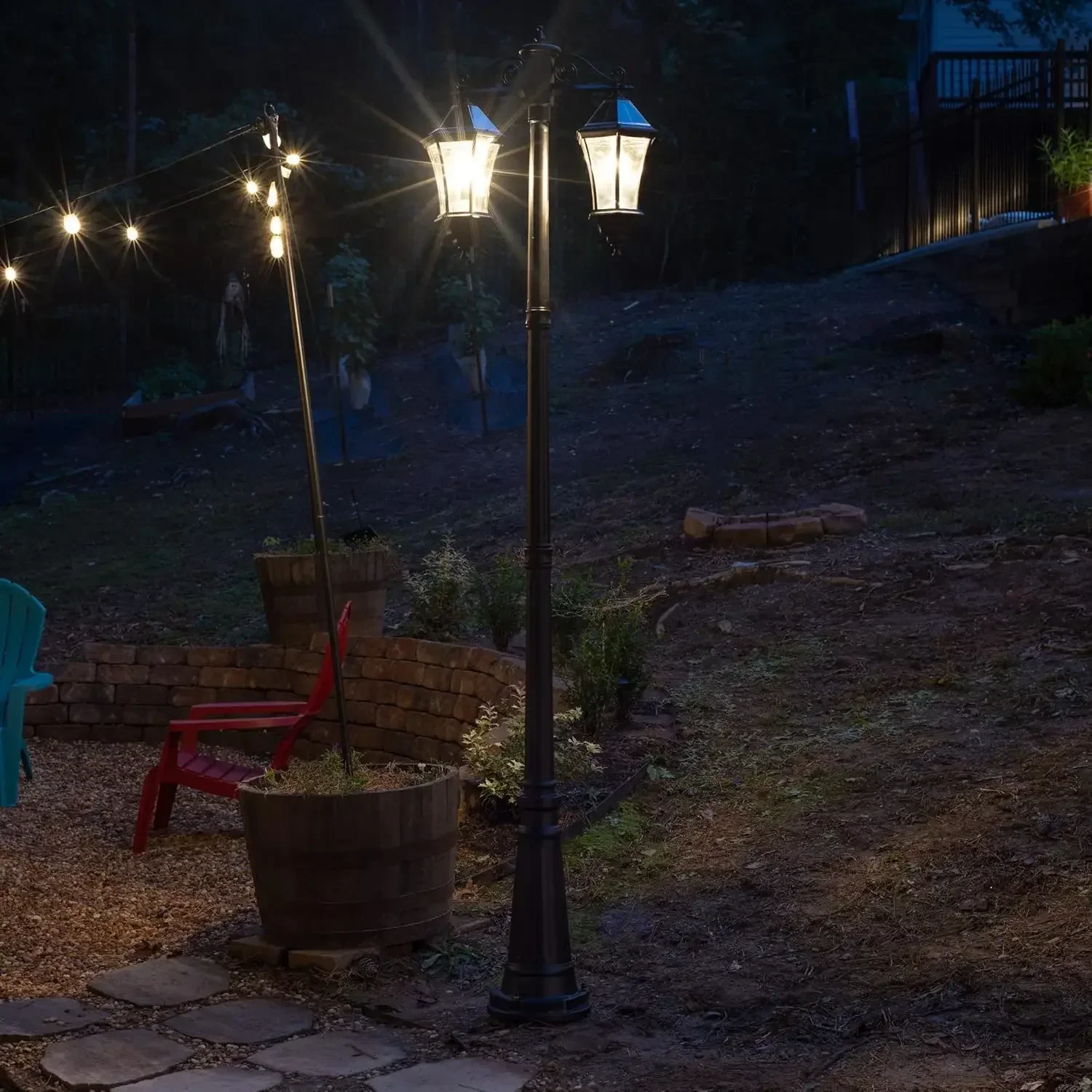 Victorian Outdoor Solar Post L - Outdoor Lighting Victorian 评论和价格
