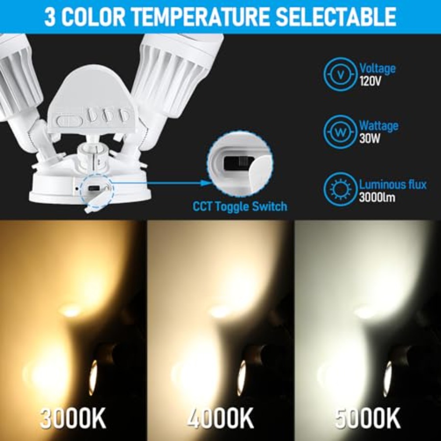 3CCT LED Security Light Motion - Outdoor Lighting Dusk To Dawn 评论和价格