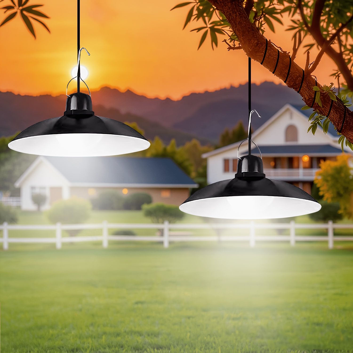 1pc Solar Pendant Light Outdoo - Outdoor Lighting Pendant 评论和价格