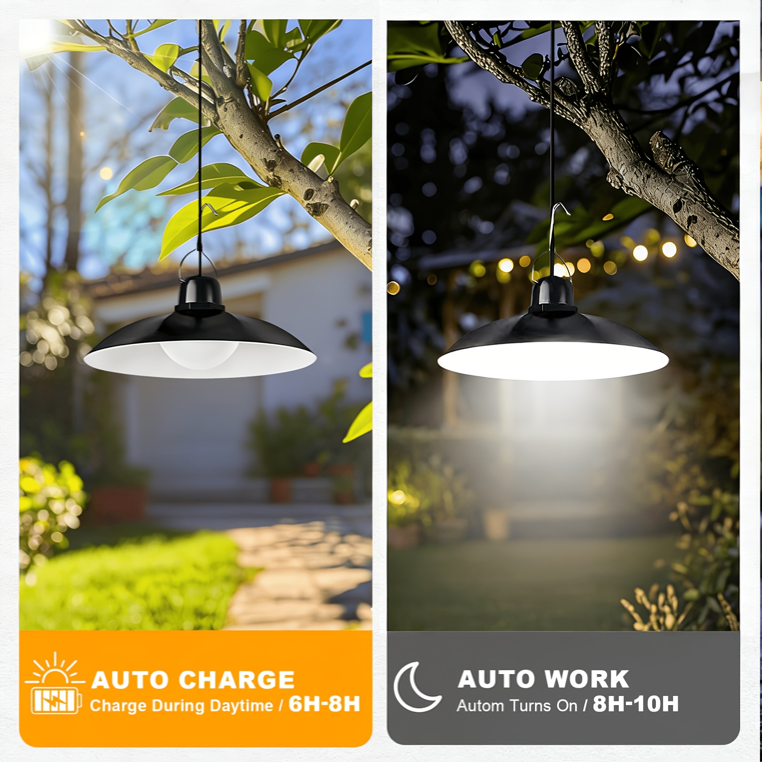 1pc Solar Pendant Light Outdoo - Outdoor Lighting Pendant 评论和价格