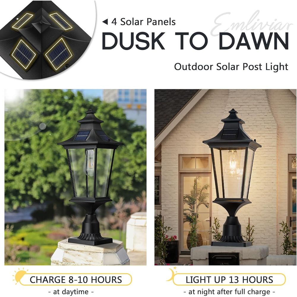22 Inch armhouse r Lamp Post L - Outdoor Lighting Remote Control 评论和价格
