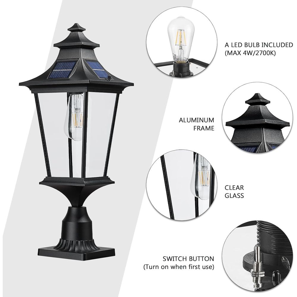 22 Inch armhouse r Lamp Post L - Outdoor Lighting Remote Control 评论和价格