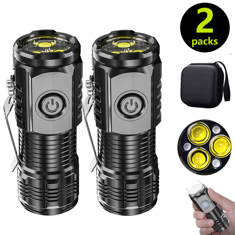 Mini 3LED Flashlight With Pen  - Outdoor Lighting Construction 评论和价格