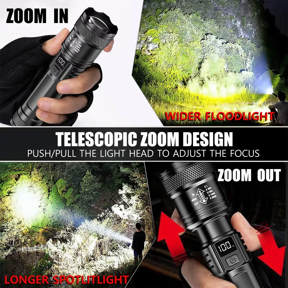 Rechargeable LED Flashlight Zo - Outdoor Lighting Construction 评论和价格