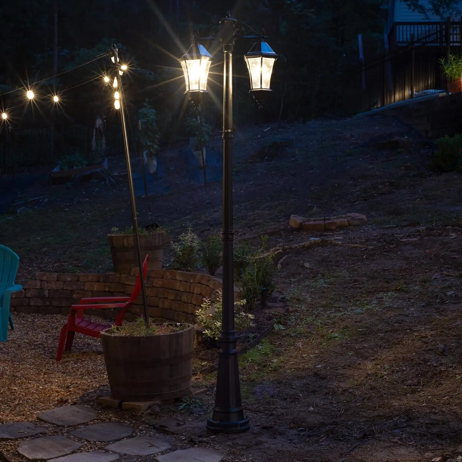 Victorian Outdoor Solar Post L - Outdoor Lighting Victorian 评论和价格