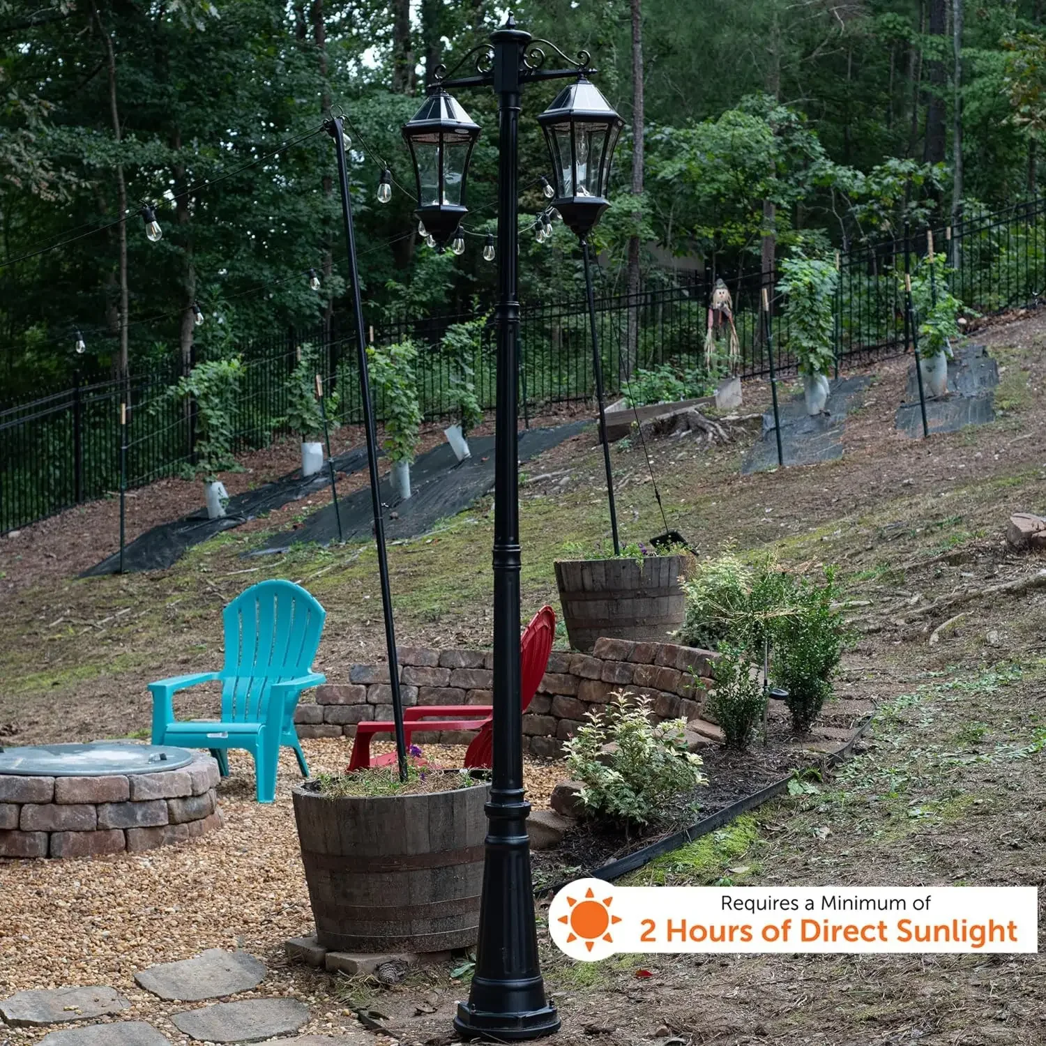 Victorian Outdoor Solar Post L - Outdoor Lighting Victorian 评论和价格